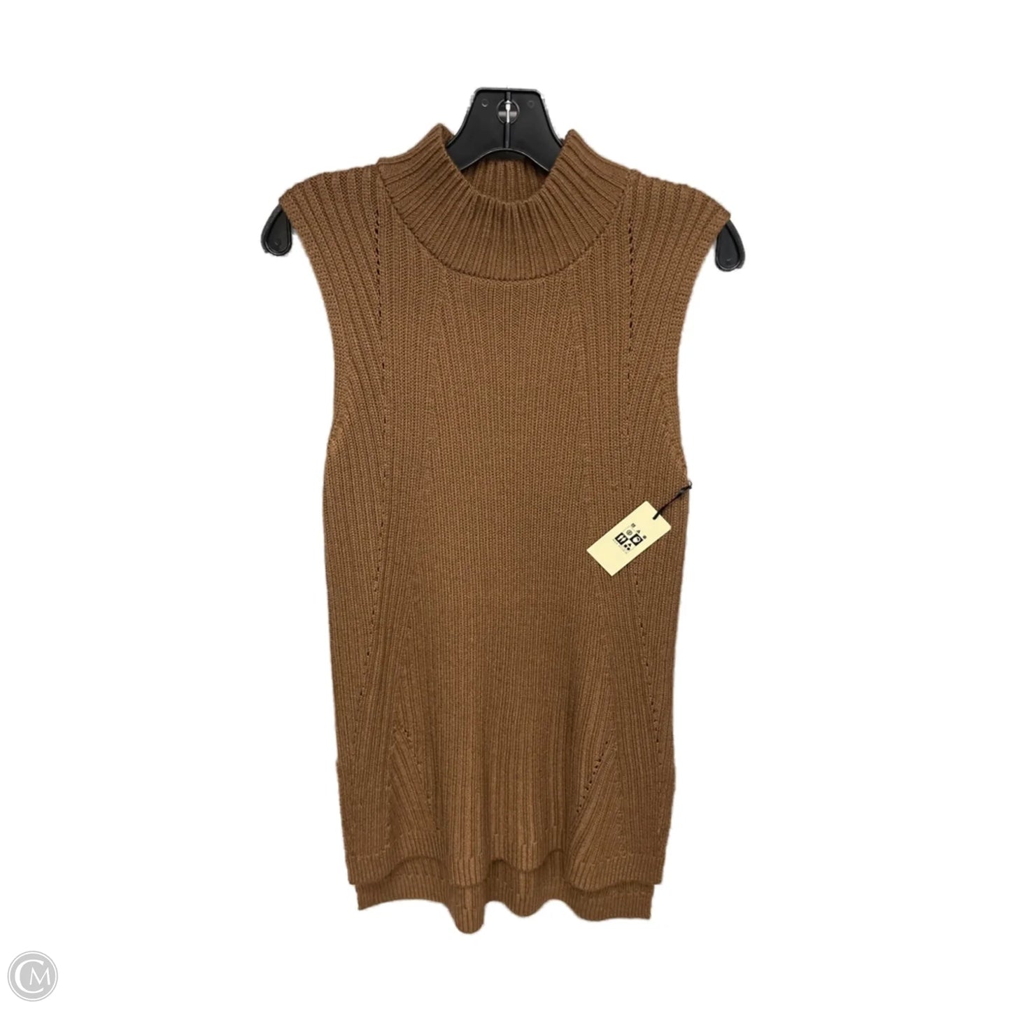 Top Sleeveless By Max Studio In Brown, Size: L