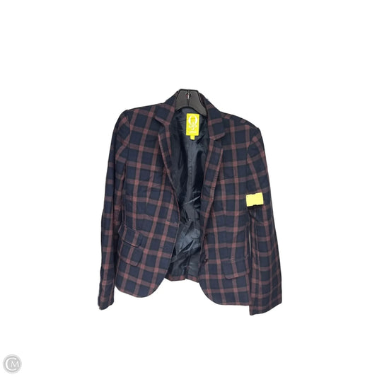Blazer By Clothes Mentor In Blue & Red, Size: 8