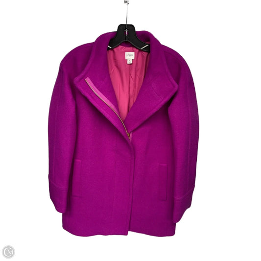 Coat Peacoat By J. Crew In Purple, Size: 6