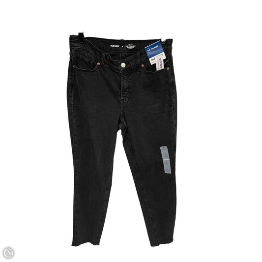 Jeans Straight By Old Navy In Black Denim, Size: 4