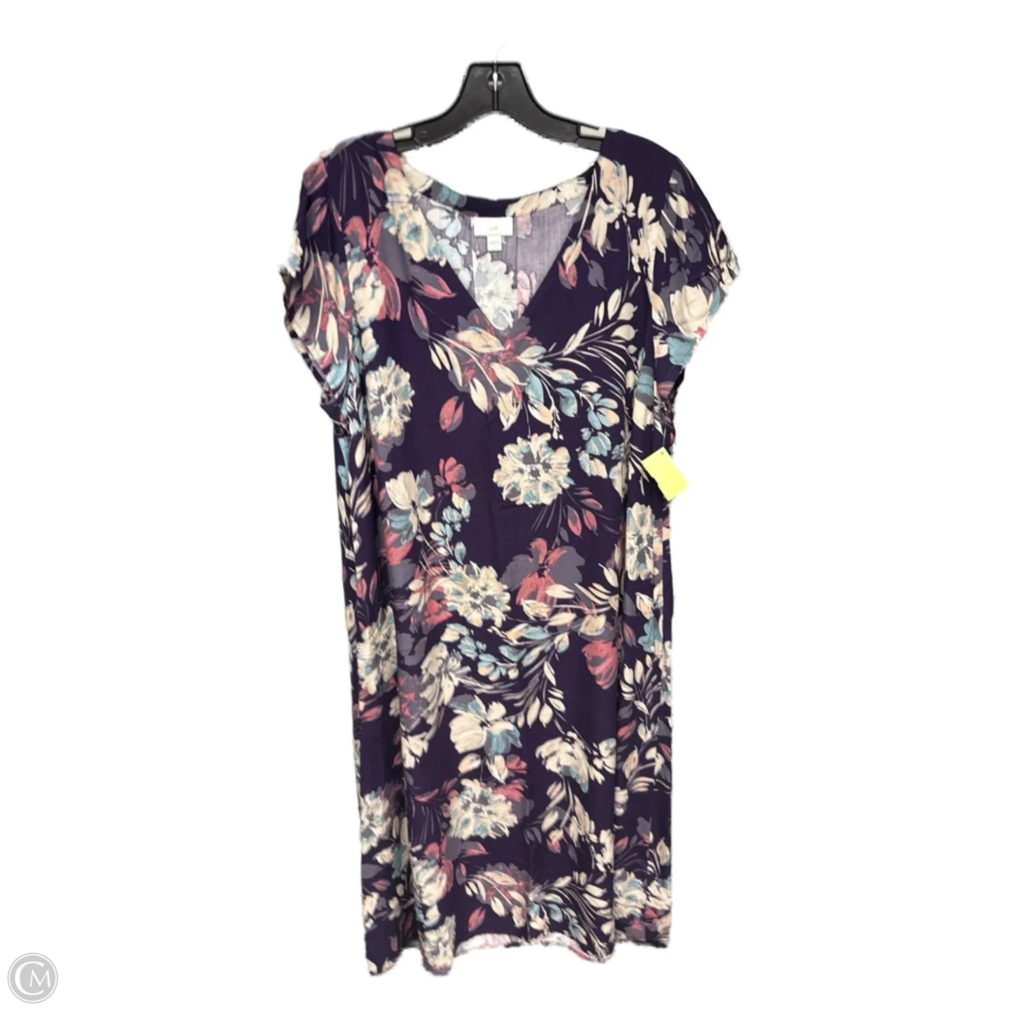 Dress Casual Maxi By J. Jill In Purple, Size: L