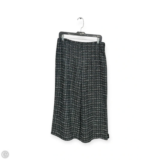 Pants Cropped By Loft In Black & Green, Size: 10p