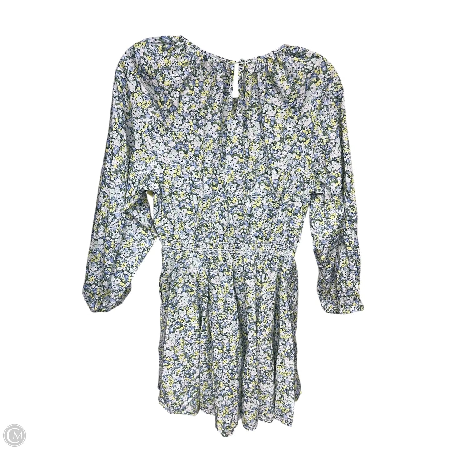 Dress Casual Midi By J. Crew In Blue & Green, Size: M