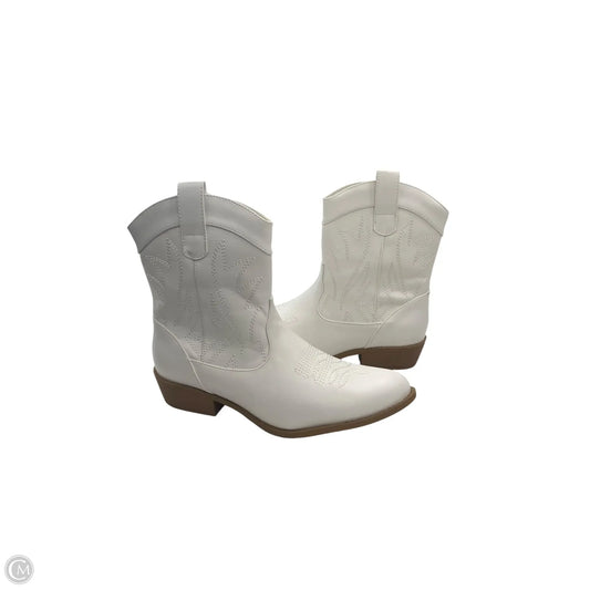 Boots Western By Pep Pep In White, Size: 9