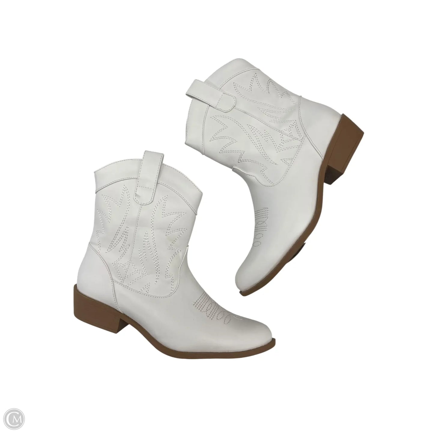 Boots Western By Pep Pep In White, Size: 9