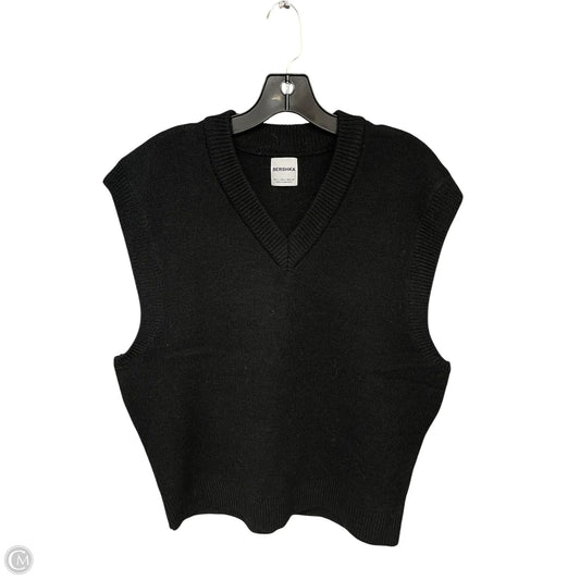 Vest Sweater By Bershka In Black, Size: L