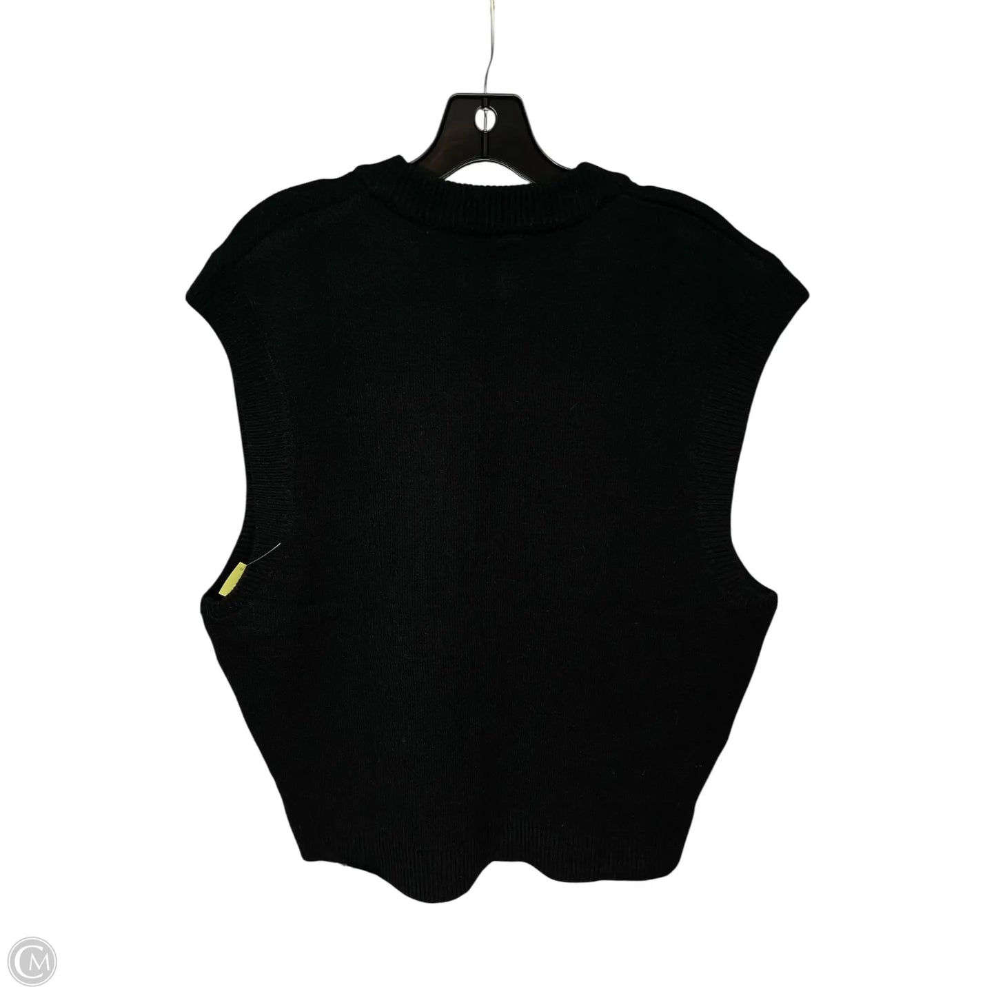 Vest Sweater By Bershka In Black, Size: L