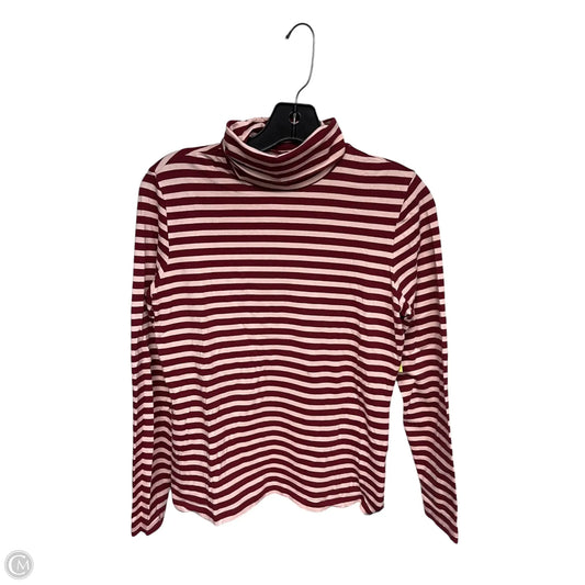 Top Long Sleeve By Lands End In Pink & Red, Size: S
