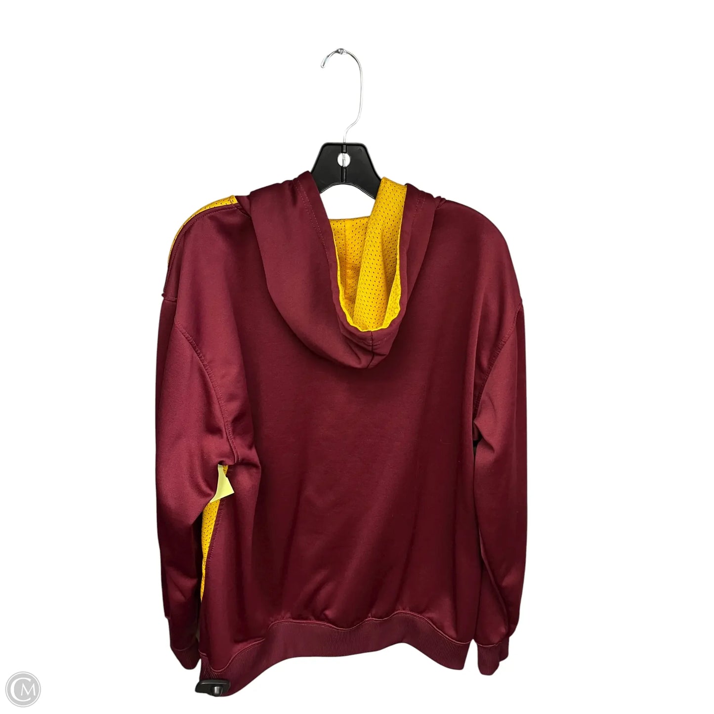 Athletic Sweatshirt Hoodie By Clothes Mentor In Maroon, Size: L