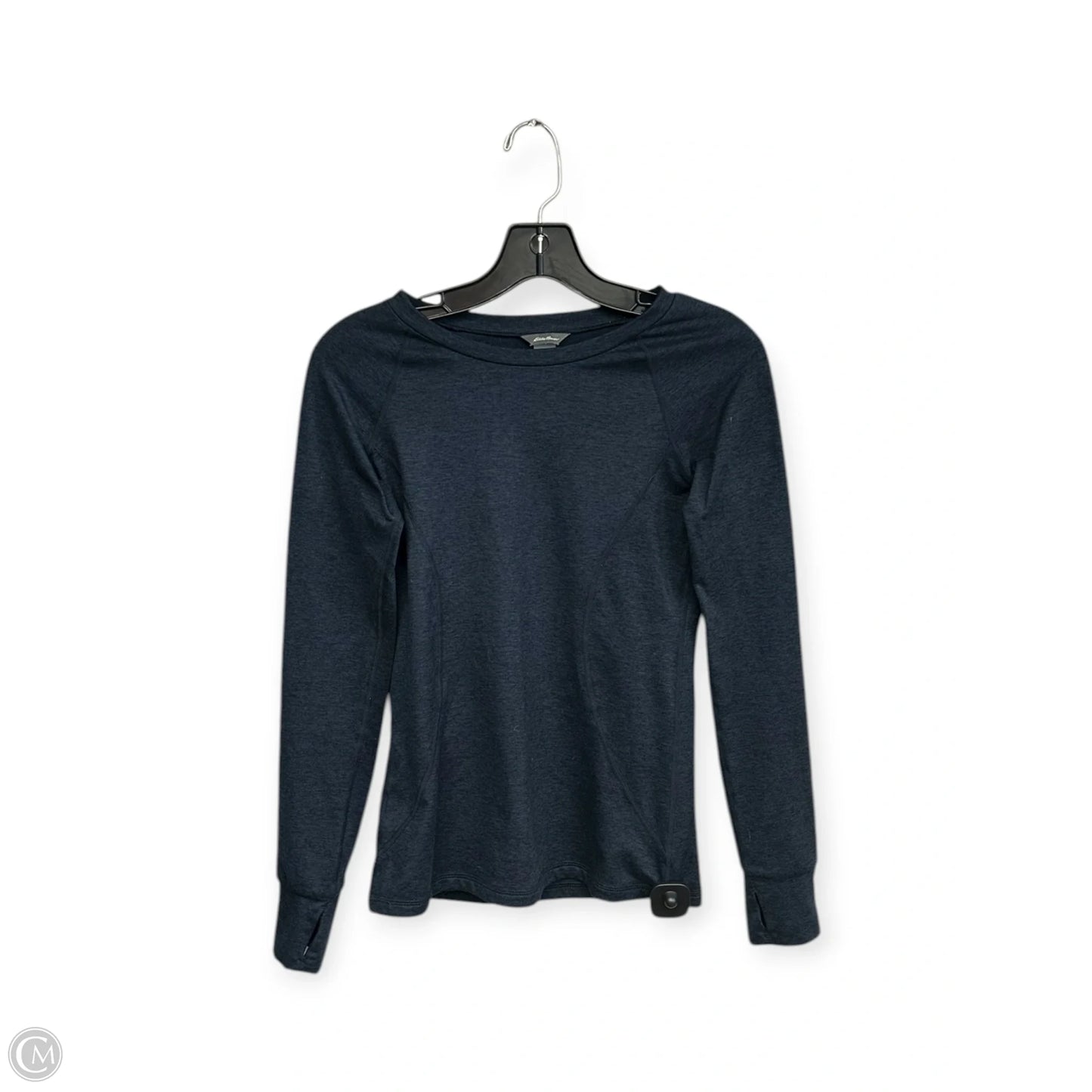 Athletic Top Long Sleeve Crewneck By Eddie Bauer In Navy, Size: Xs