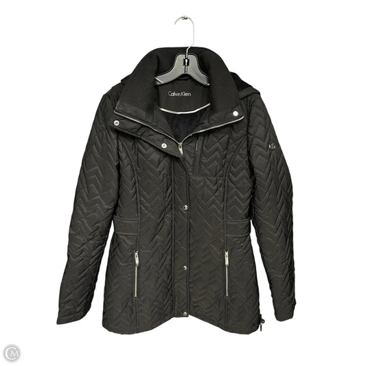 Coat Puffer & Quilted By Calvin Klein In Black, Size: S