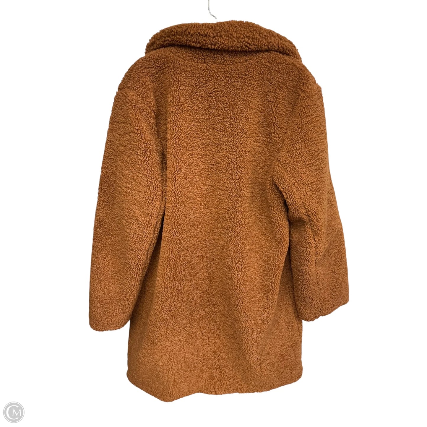 Coat Faux Fur & Sherpa By Ellen Tracy In Brown, Size: L