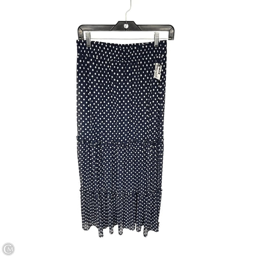 Skirt Maxi By Stitch In Blue & White, Size: M