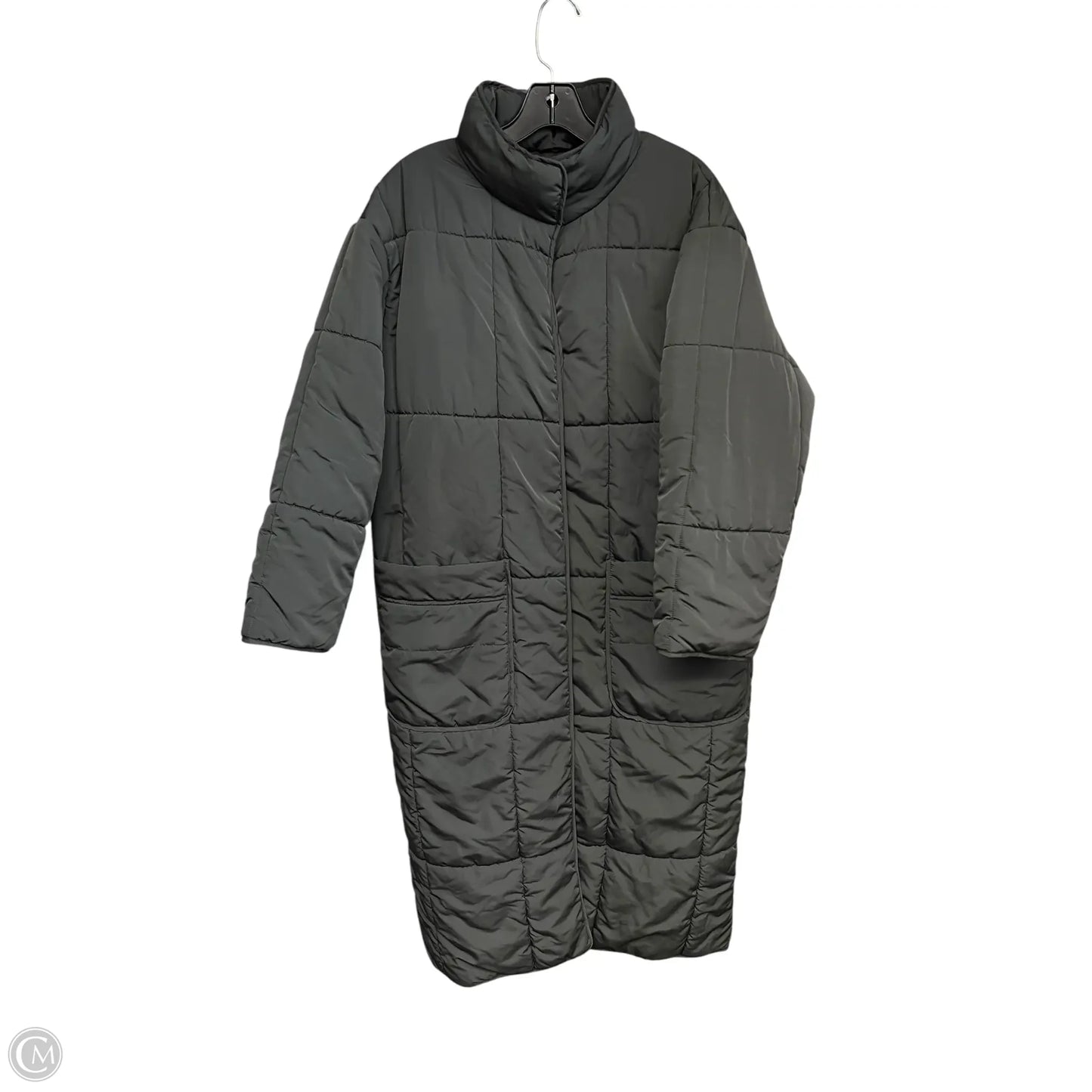 Jacket Puffer & Quilted By Asos In Grey, Size: 4