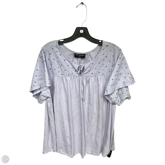 Top Short Sleeve By Lane Bryant In Purple, Size: 2x