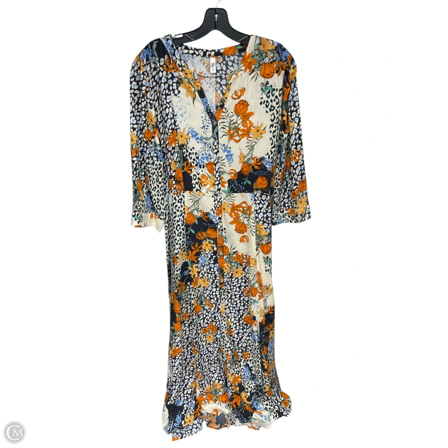 Dress Casual Maxi By Clothes Mentor In Multi-colored, Size: L