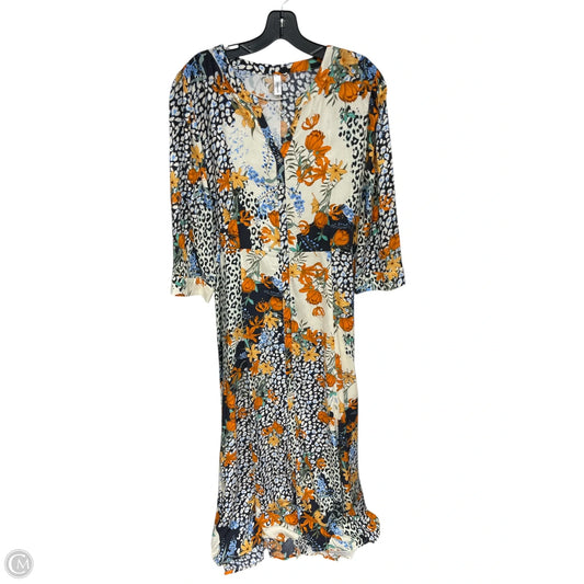 Dress Casual Maxi By Clothes Mentor In Multi-colored, Size: L