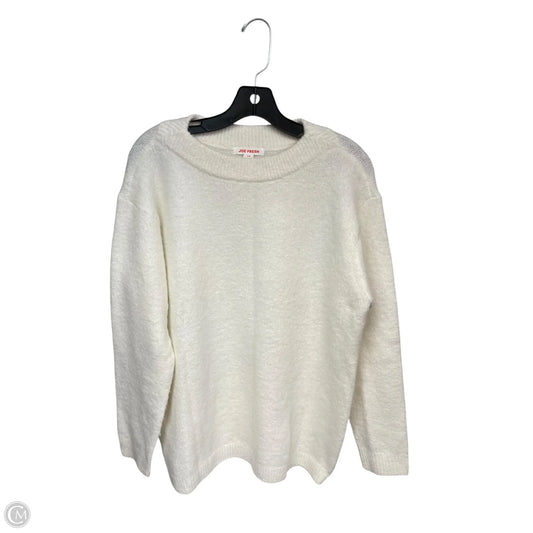 Sweater By Joe Fresh In White, Size: L