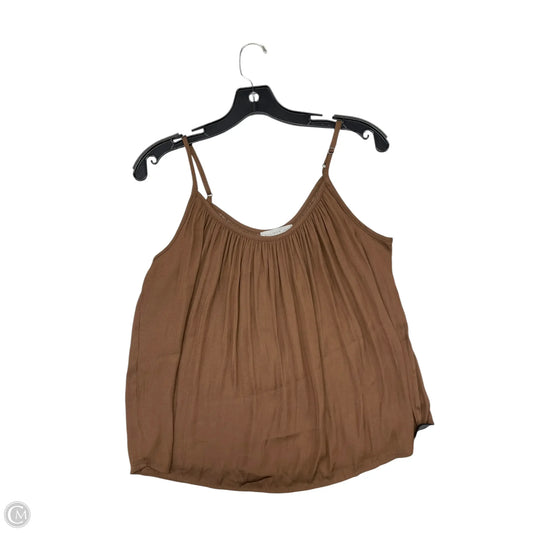 Top Sleeveless By Allison Joy In Brown, Size: M