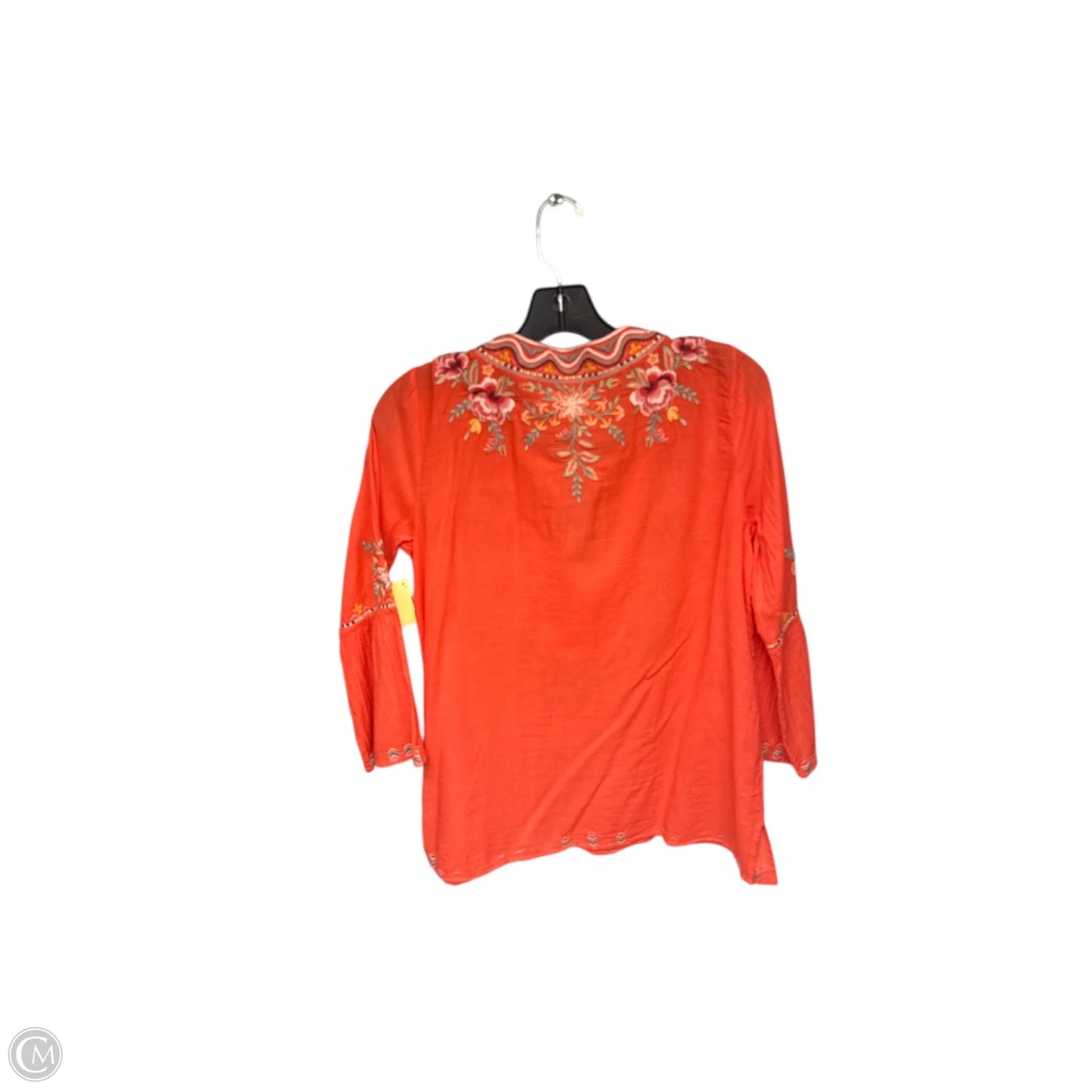 Top Long Sleeve By Johnny Was In Orange, Size: S