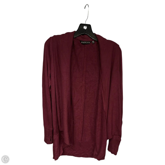 Sweater Cardigan By Athleta In Red, Size: Xxs