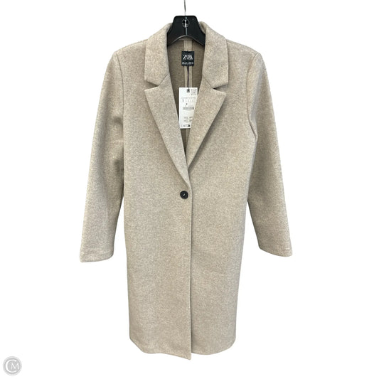 Coat Peacoat By Zara In Tan, Size: S