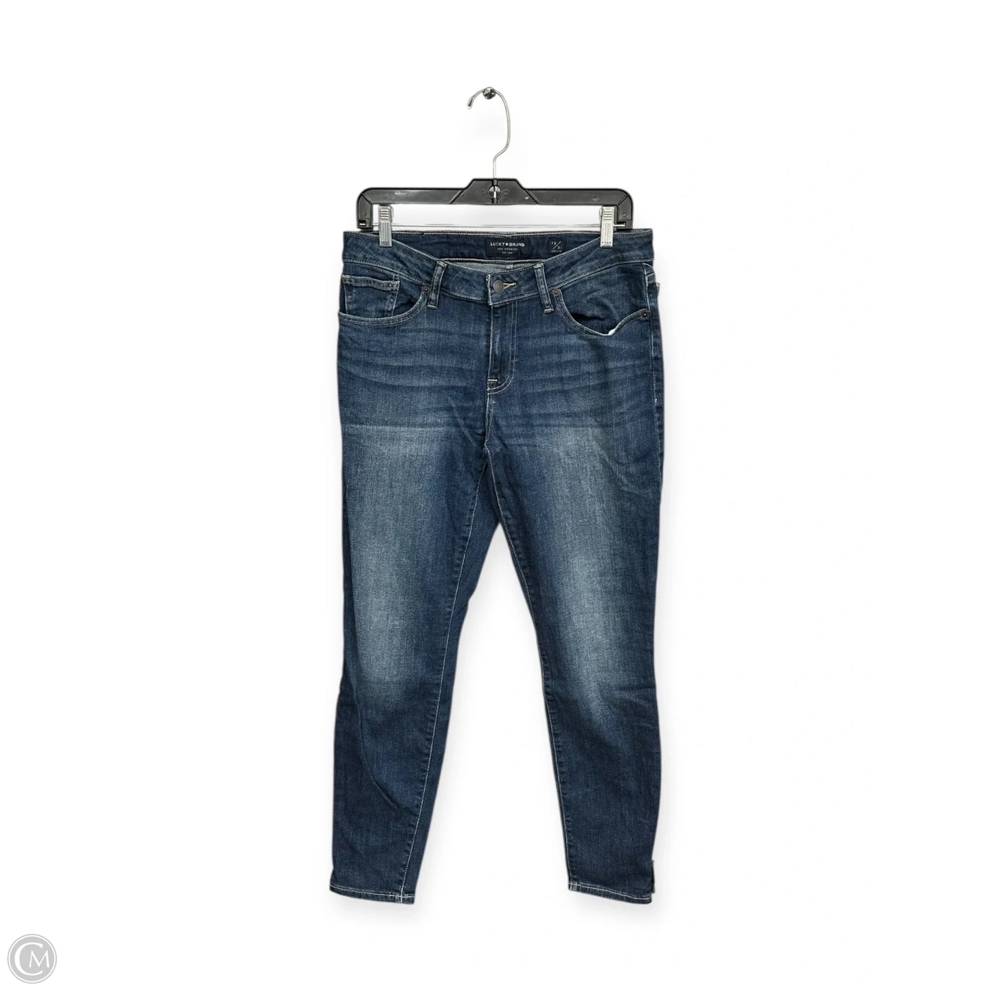 Jeans Skinny By Lucky Brand In Blue Denim, Size: 12