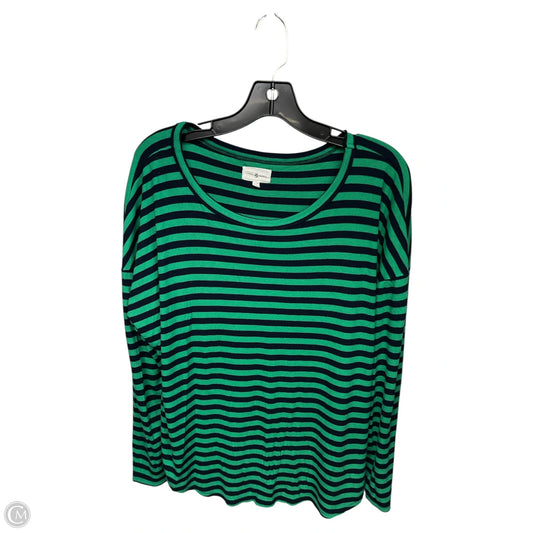 Top Long Sleeve By Lou And Grey In Blue & Green, Size: Xl