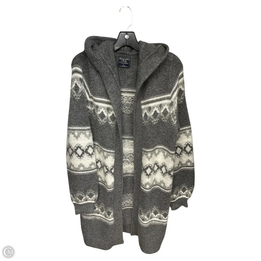 Cardigan By Abercrombie And Fitch In Grey & White, Size: L