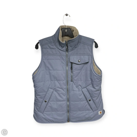 Vest Faux Fur & Sherpa By Carhartt In Blue, Size: M