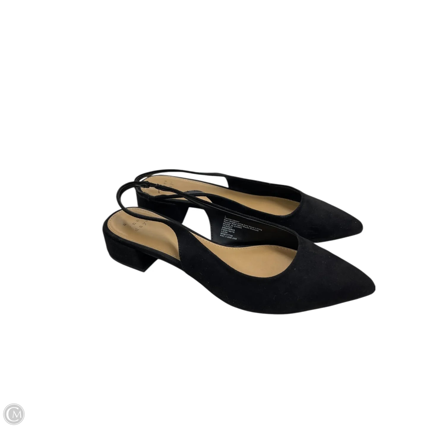 Shoes Flats By A New Day In Black, Size: 7