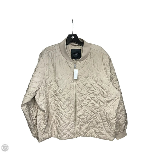 Jacket Puffer & Quilted By Talbots In Cream, Size: 2x