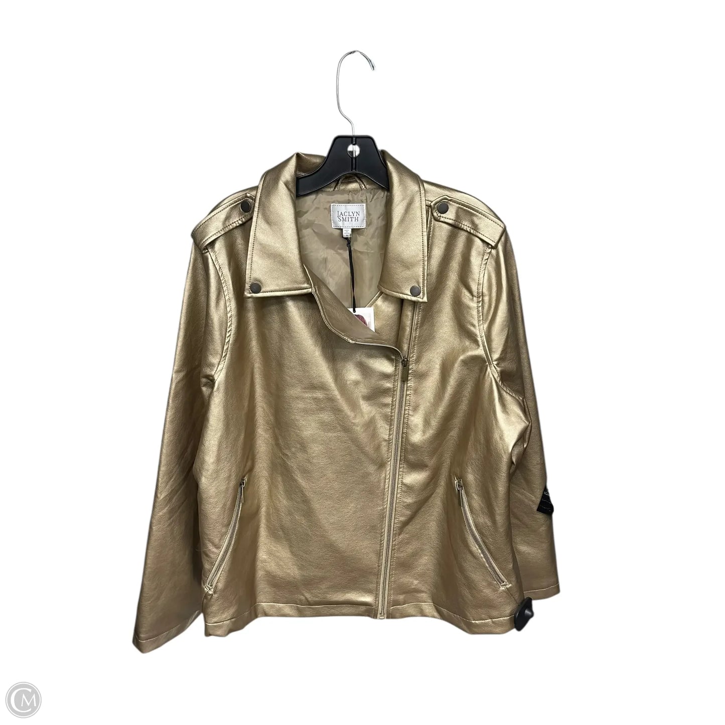 Jacket Other By Jaclyn Smith In Gold, Size: 1x