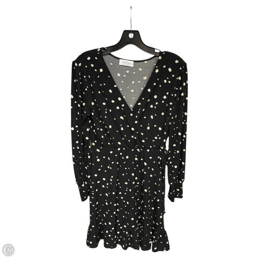 Dress Casual Midi By Kaileigh In Black & Cream, Size: M