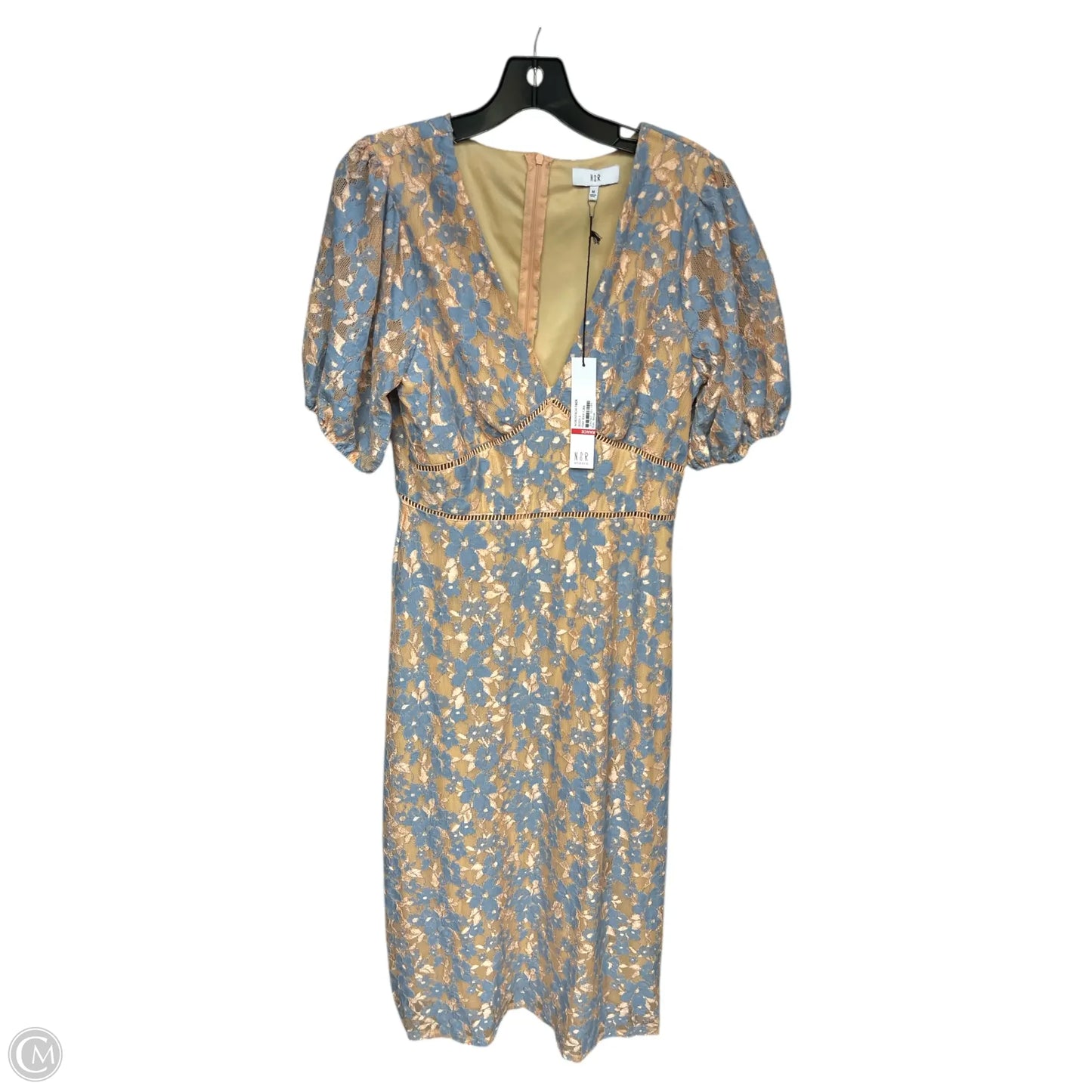 Dress Party Long By NSR In Blue & Orange, Size: M