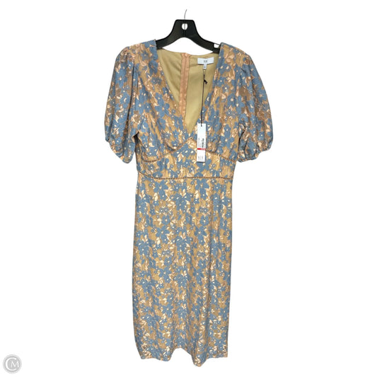 Dress Party Long By NSR In Blue & Orange, Size: M