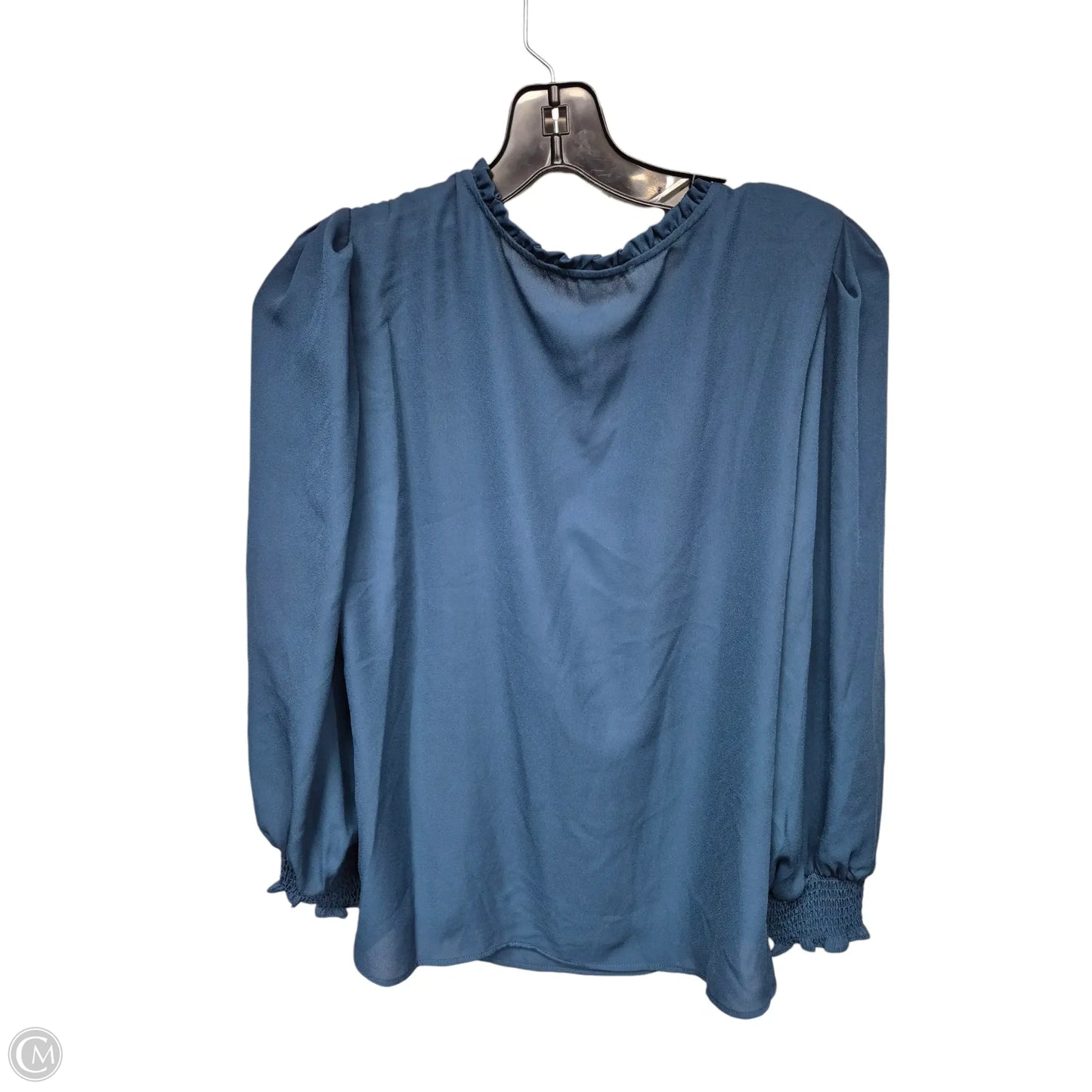 Top Long Sleeve By Tahari In Blue, Size: L