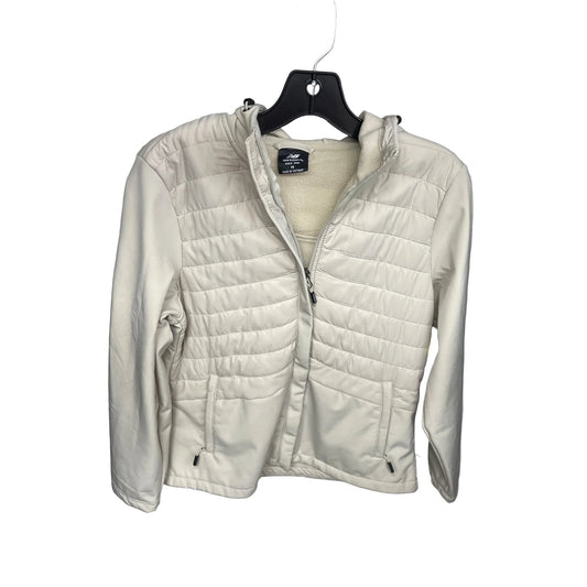 Athletic Jacket By New Balance In Cream, Size: M
