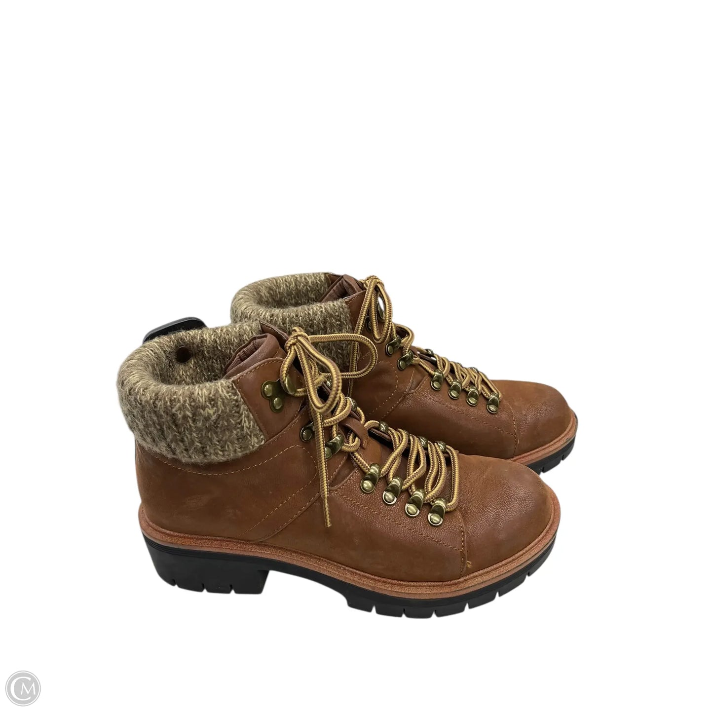 Boots Ankle Heels By Mia In Brown, Size: 6.5