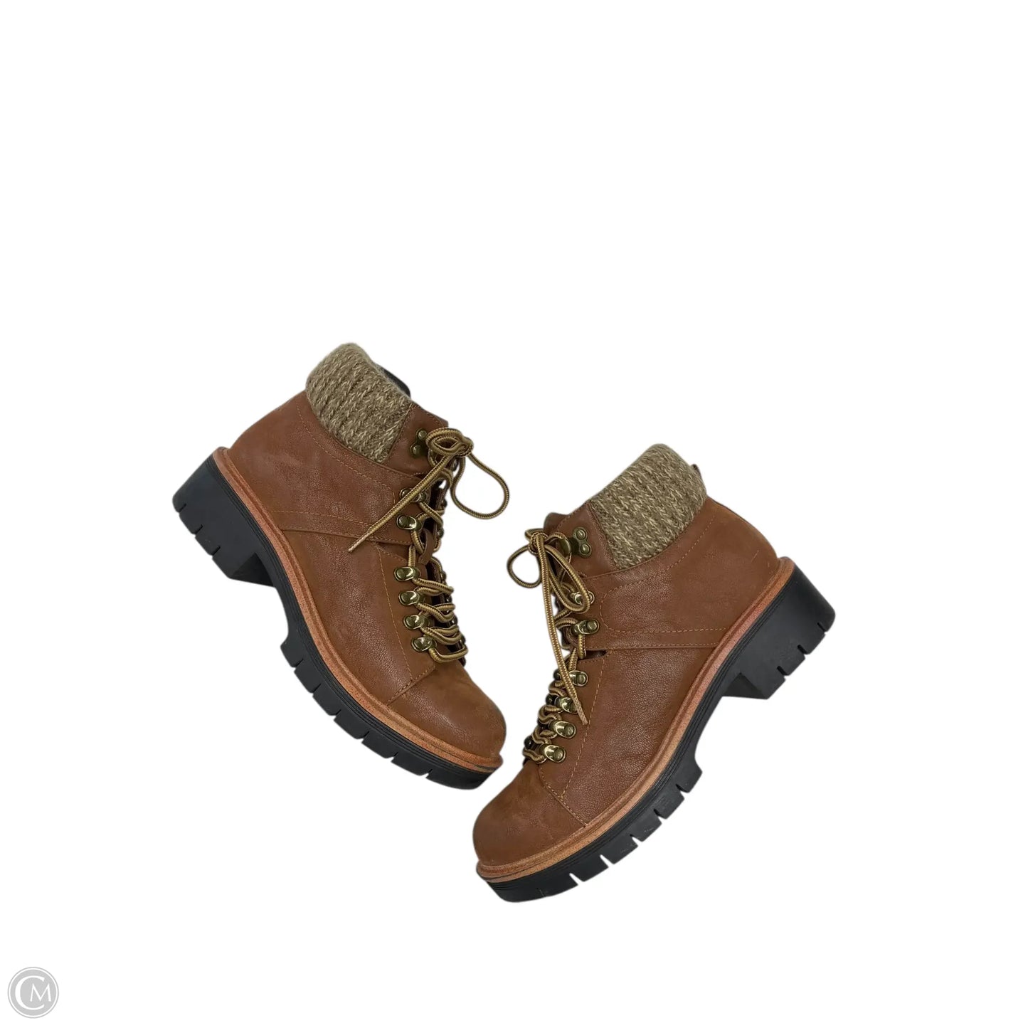 Boots Ankle Heels By Mia In Brown, Size: 6.5