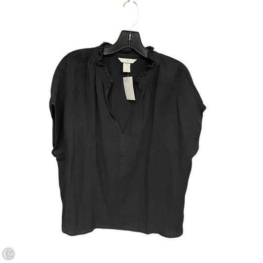 Top Short Sleeve By H&m In Black, Size: Xl