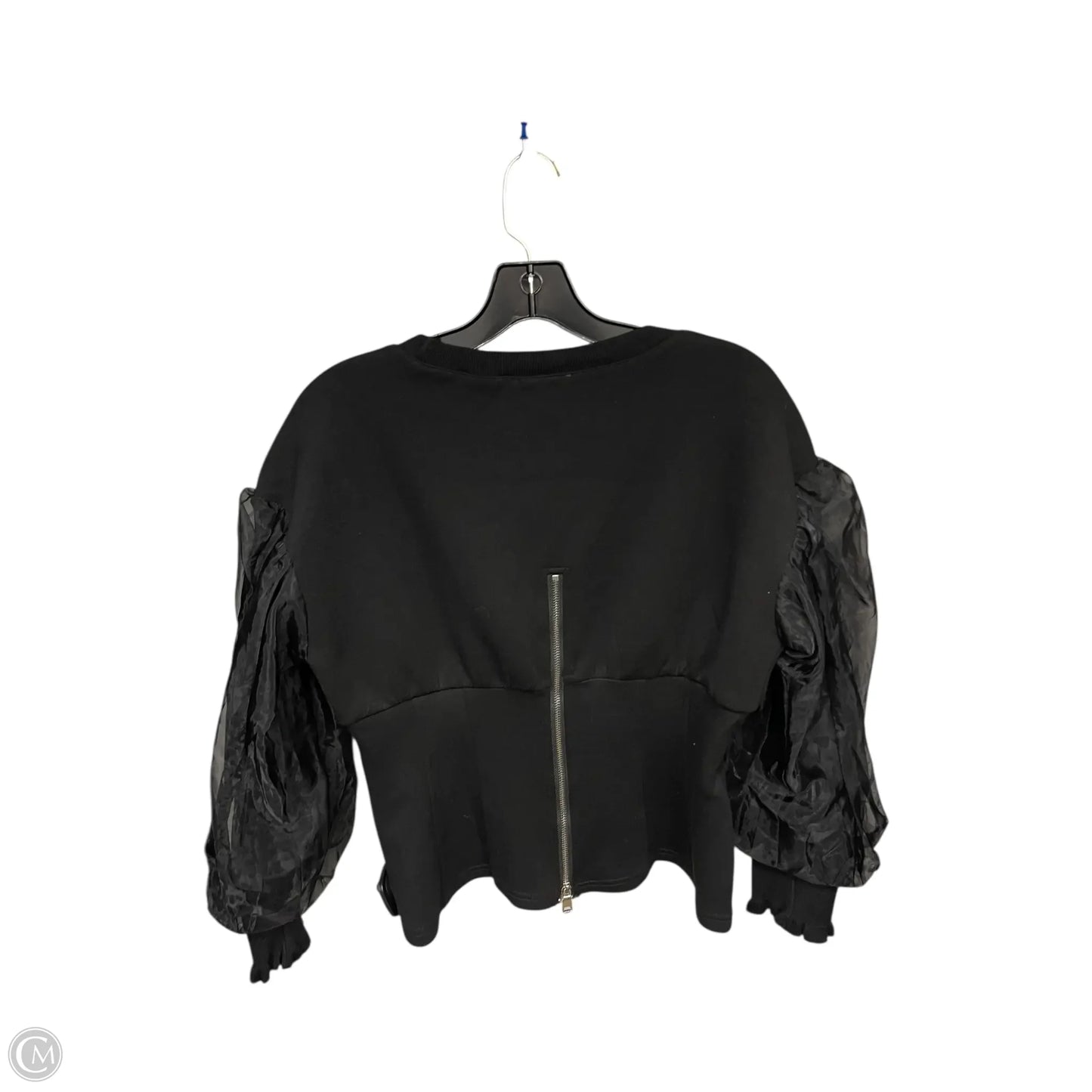 Top Long Sleeve By Gracia In Black, Size: M