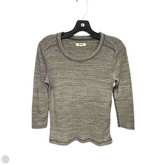 Top Long Sleeve By Madewell In Tan, Size: M