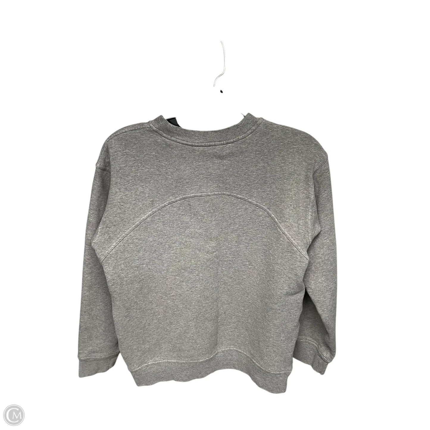 Athletic Sweatshirt Crewneck By Lululemon In Grey, Size: 4