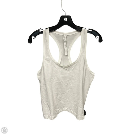 Athletic Tank Top By Lululemon In White, Size: 10
