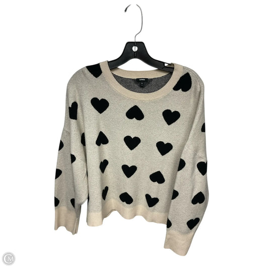 Sweater By Express In Black & Cream, Size: M