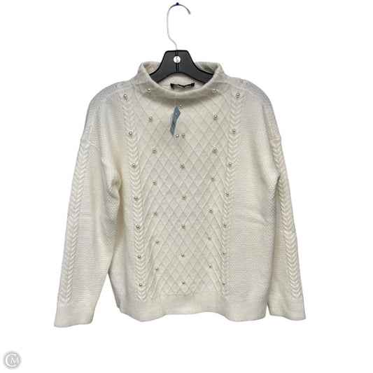 Sweater By Ann Taylor In Cream, Size: Sp