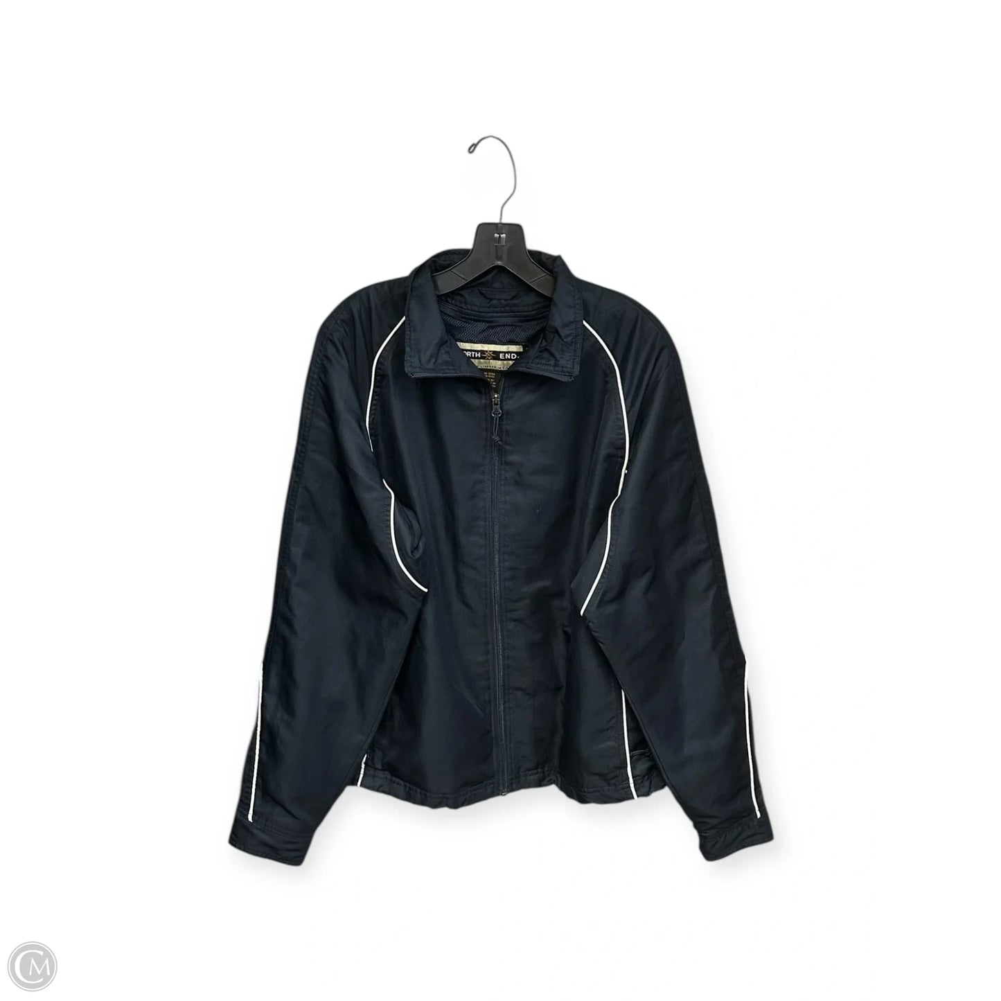 Jacket Windbreaker By Clothes Mentor In Blue, Size: L