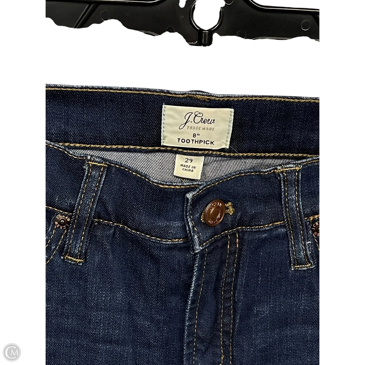 Jeans Skinny By J. Crew In Blue Denim, Size: 8
