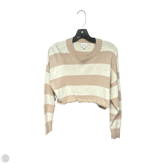 Sweater By Clothes Mentor In Tan & White, Size: Xs